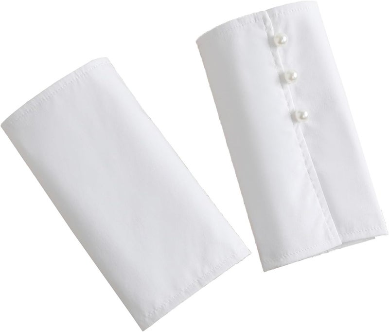 Eforcase Women False Sleeves Wrist Cuffs Detachable Sleeve Cuffs False Sleeves for Sweater Blouse Shirt Fake Sleeve Cuffs - Image 2